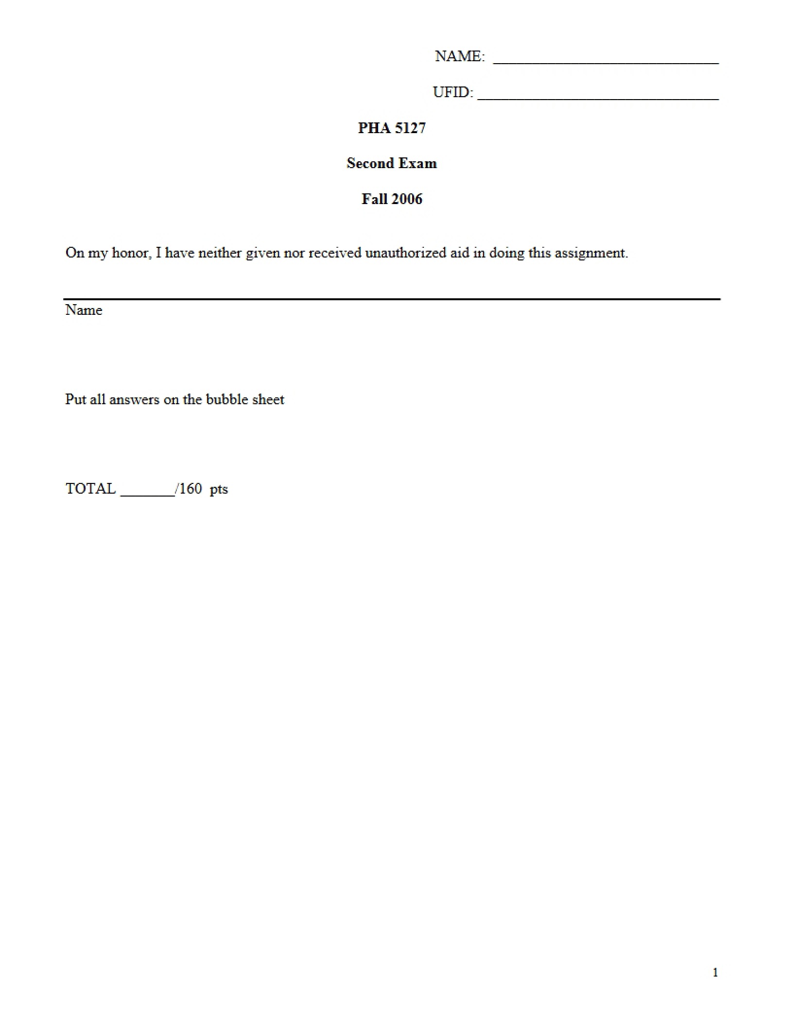 Exam Two