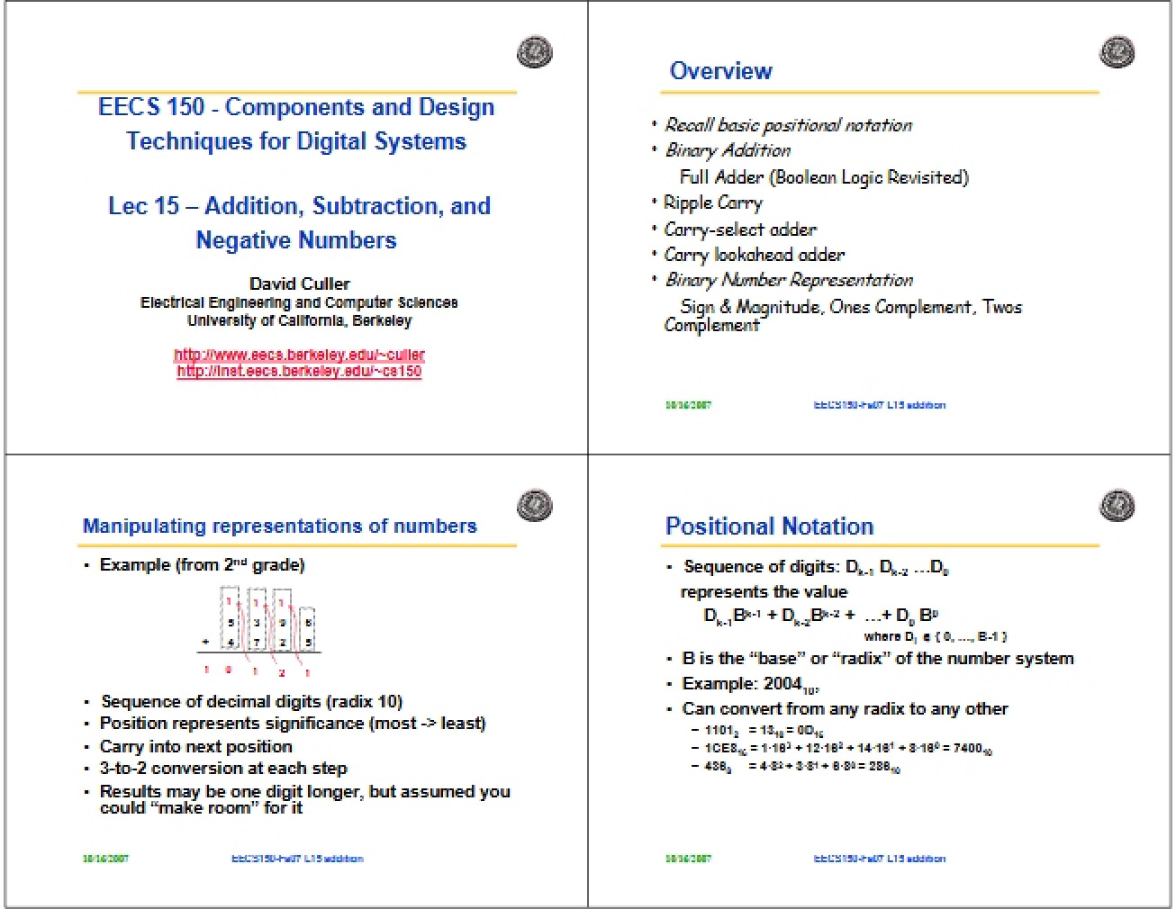 Lecture 18 Coding for Errors
