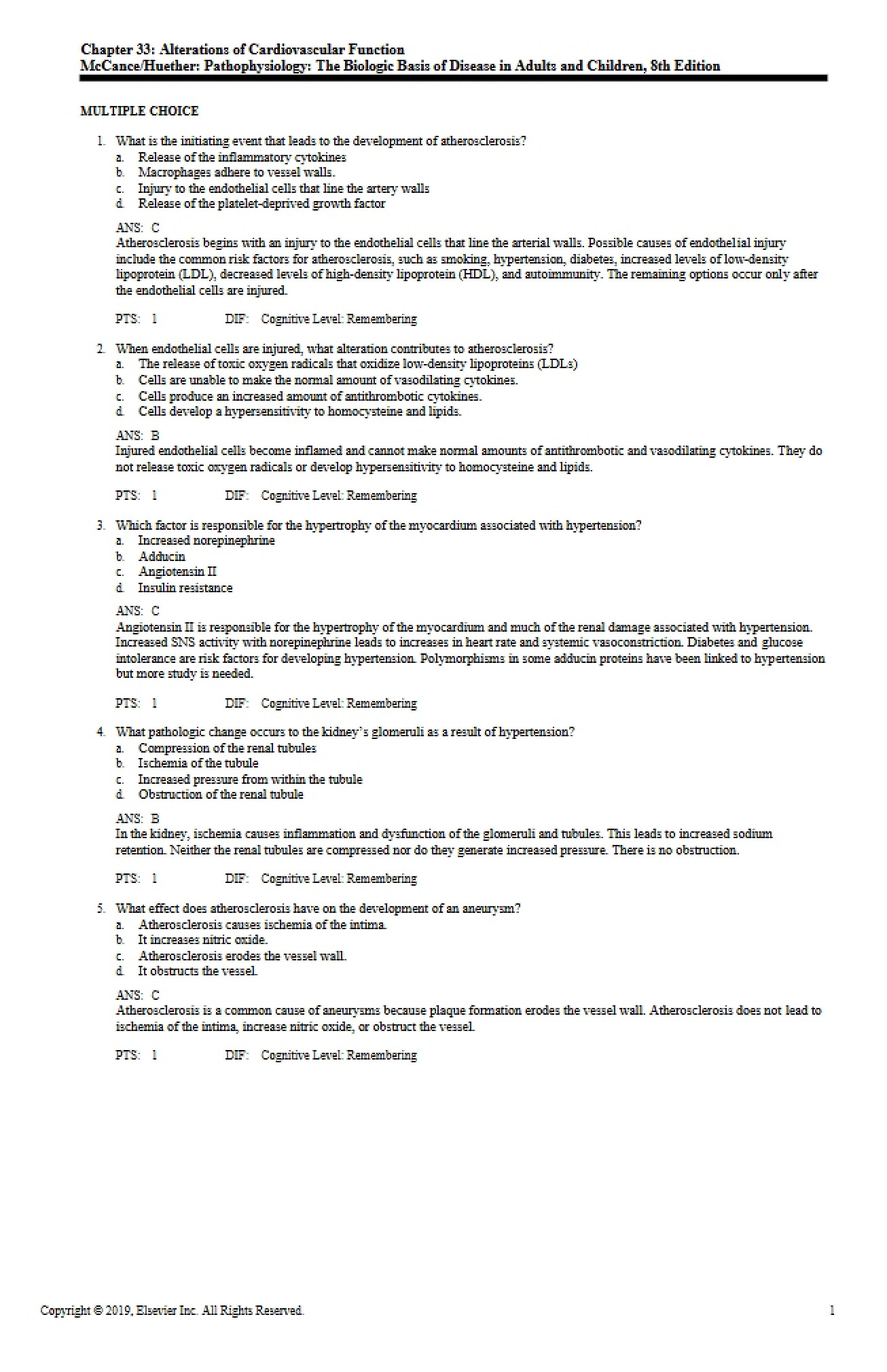 Test on Chapter 33