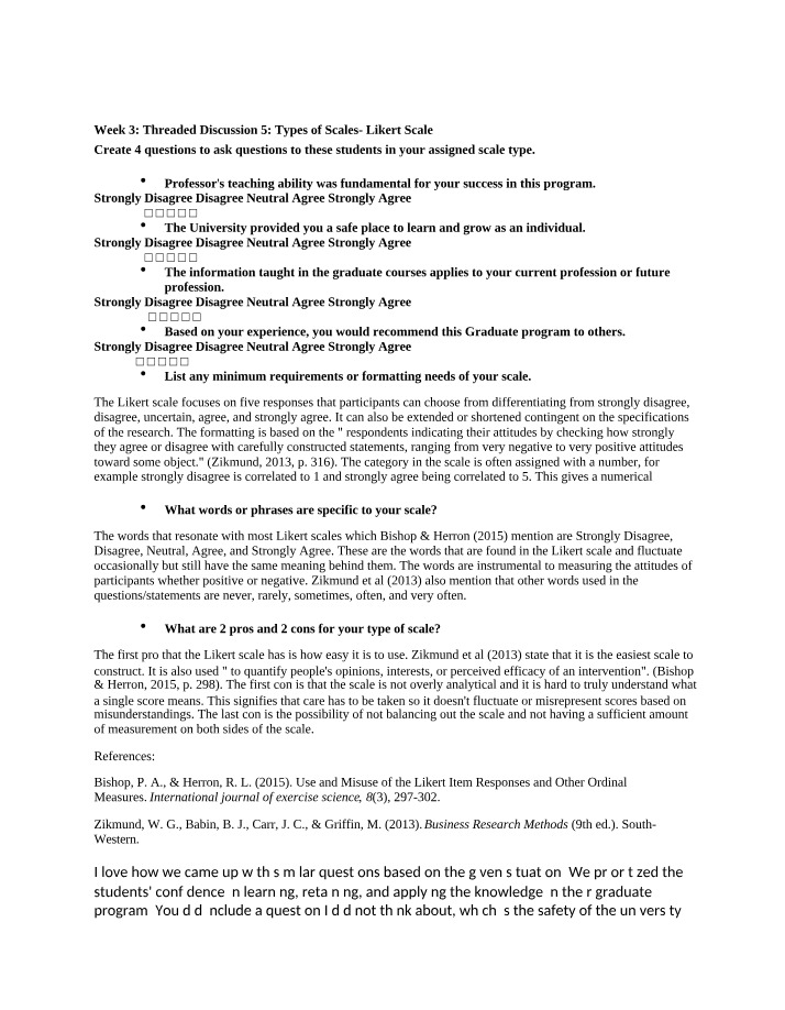 Pros and Cons of the Likert Scale