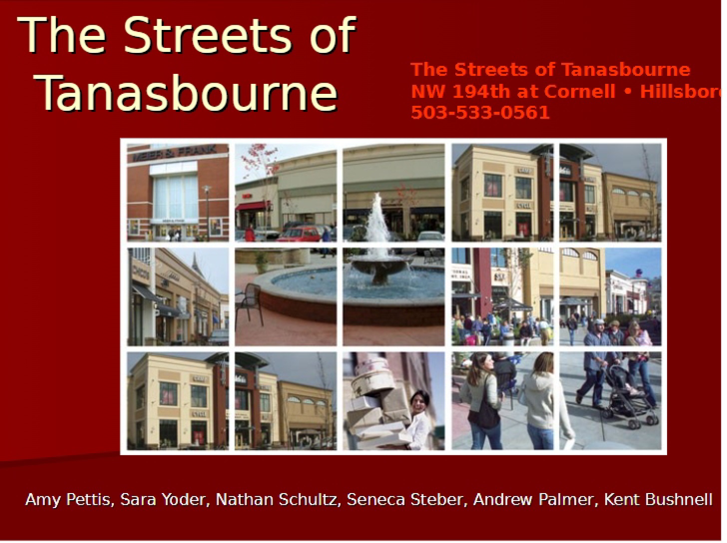 Tanasbourne Streets Overview