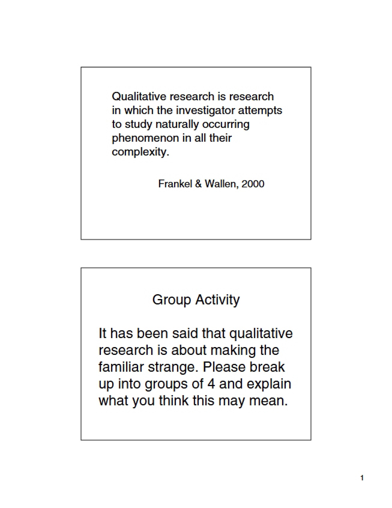 Research utilizing Qualitative Methods