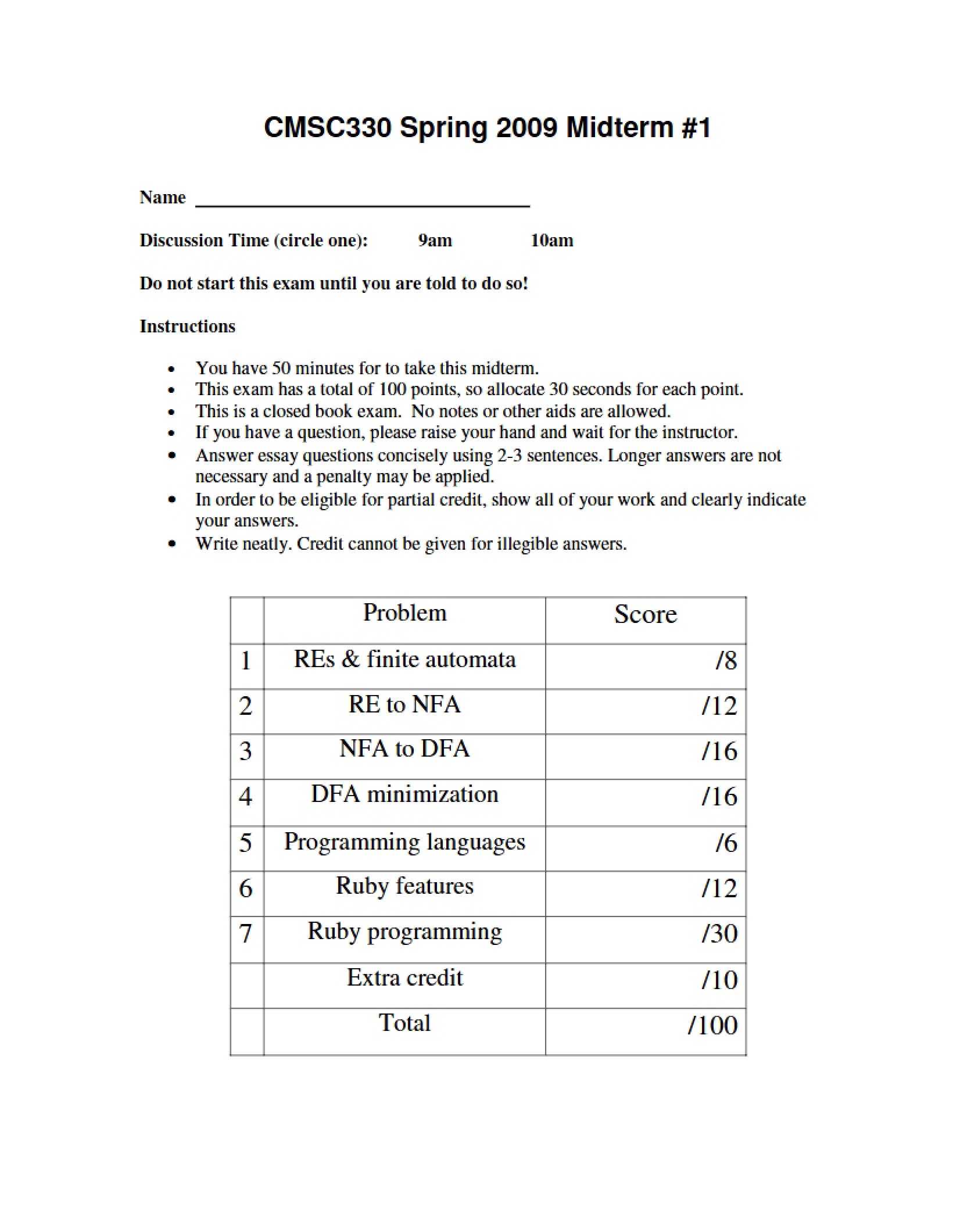 1st Midterm