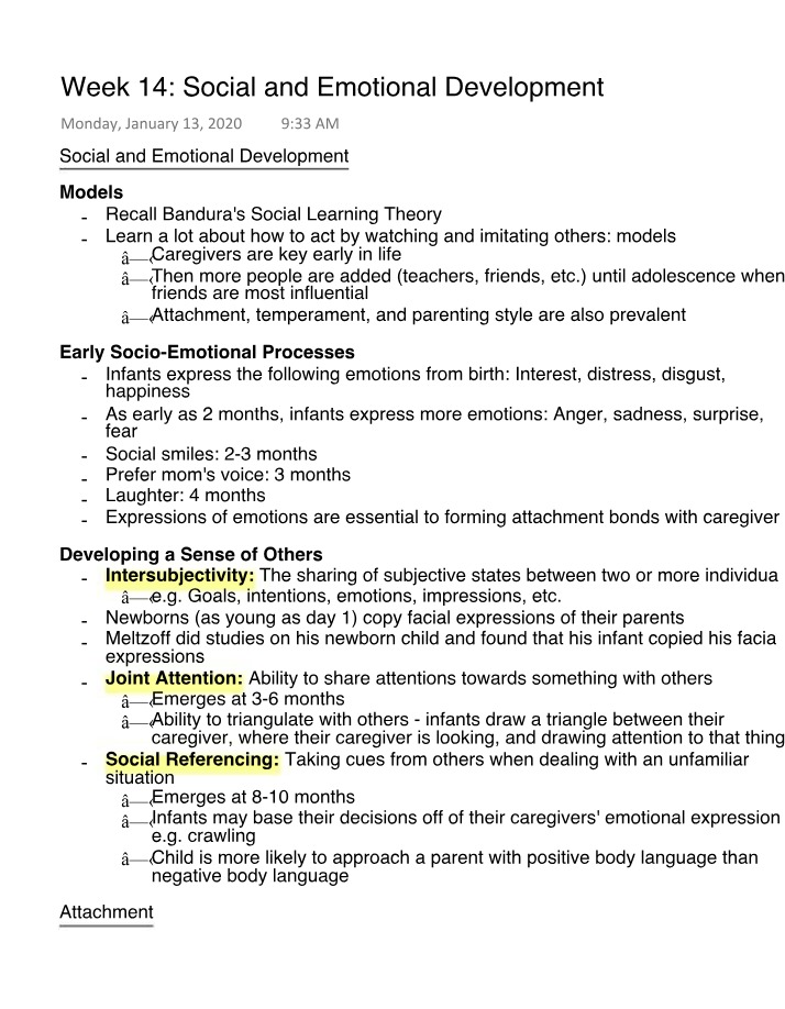 Social and Emotional Development in Early Childhood
