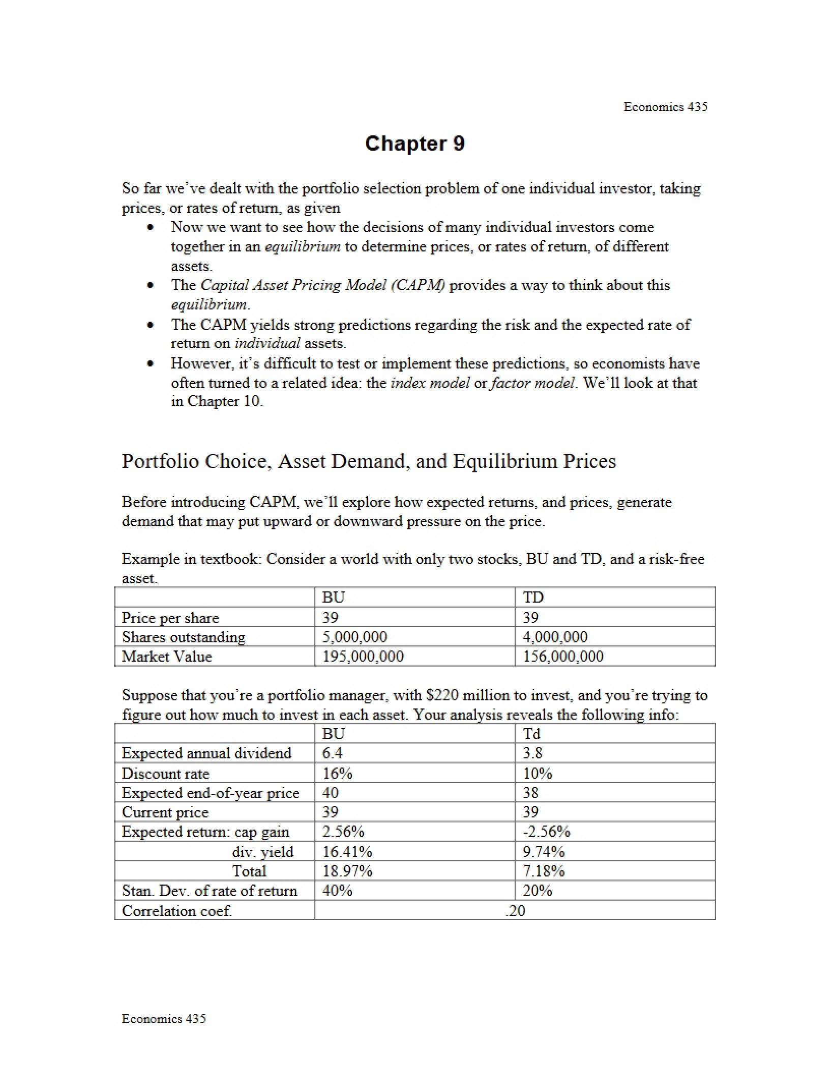 Lecture Notes on Chapter 9