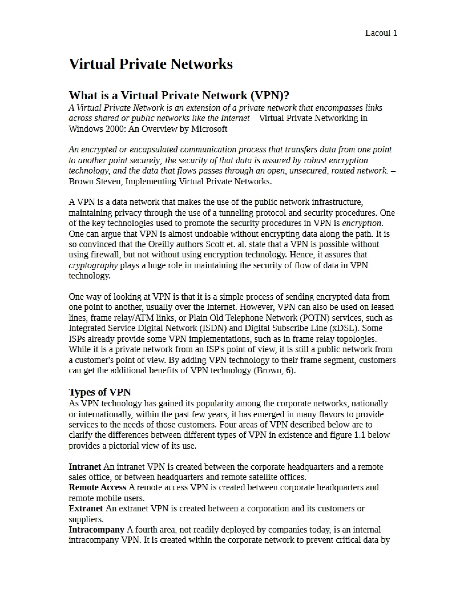VPN (Virtual Private Network)