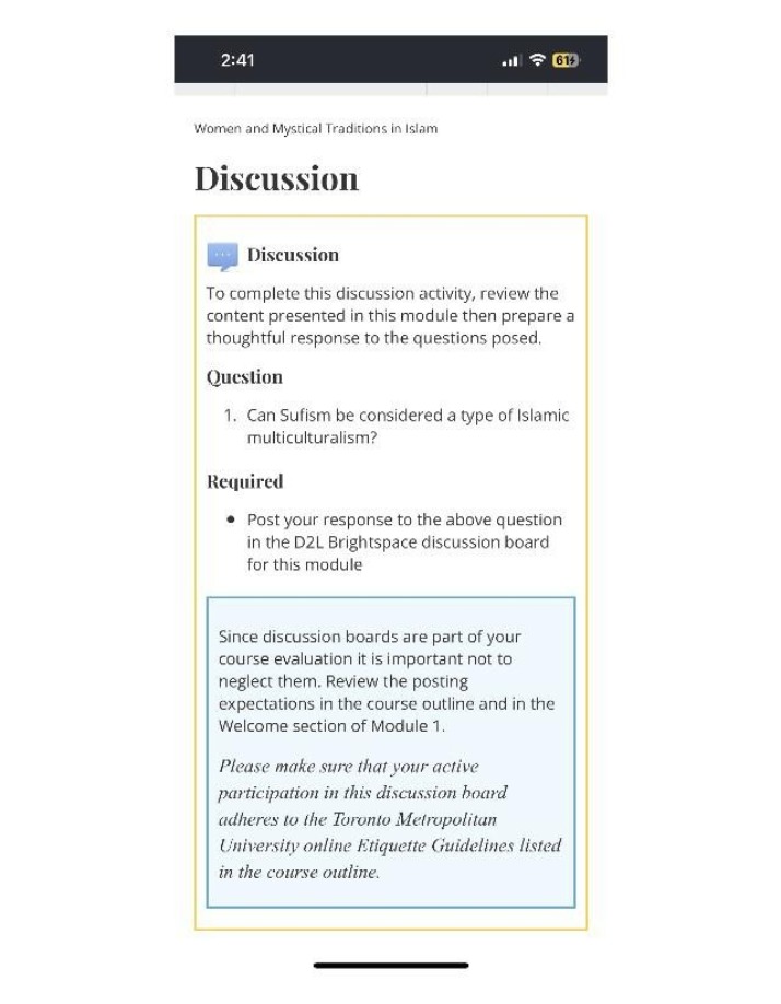 Women's Role in Islamic Mystical Traditions - Discussion