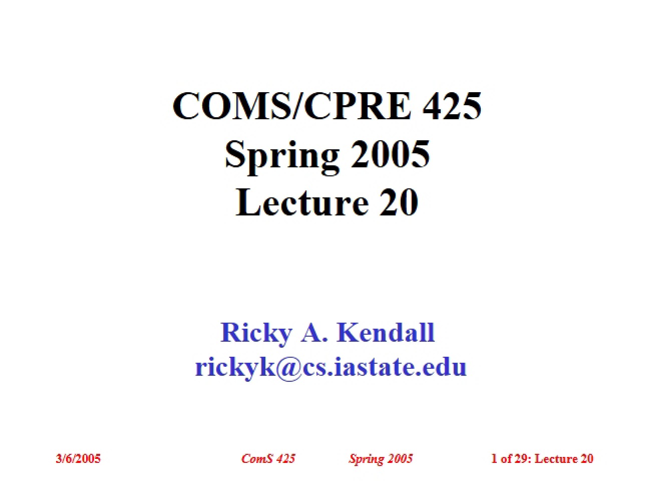 Overview of Logistics for High-Performance Computing