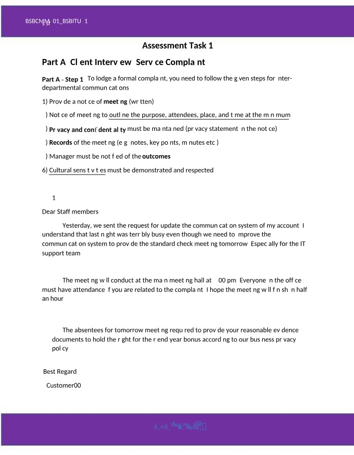 BSBCM201 - BSBITU213 - Assignment 2