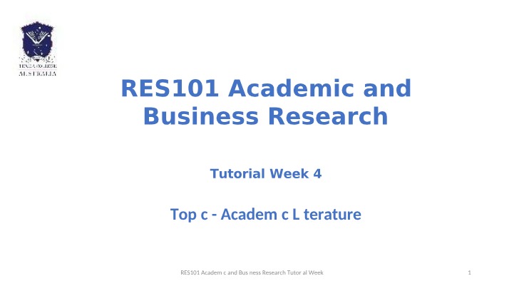 Applying Academic Literature in Research