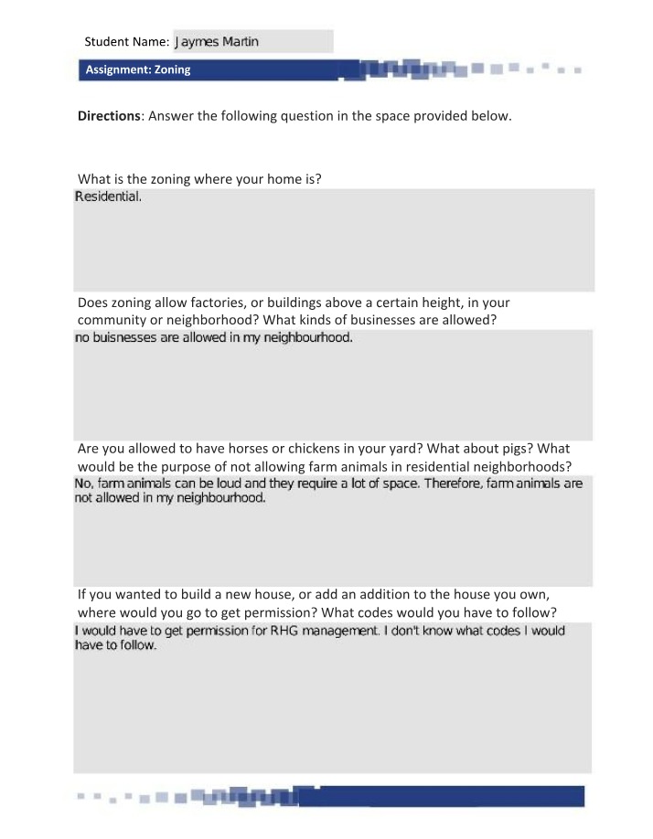 Zoning Laws - HISTORY452 Assignment
