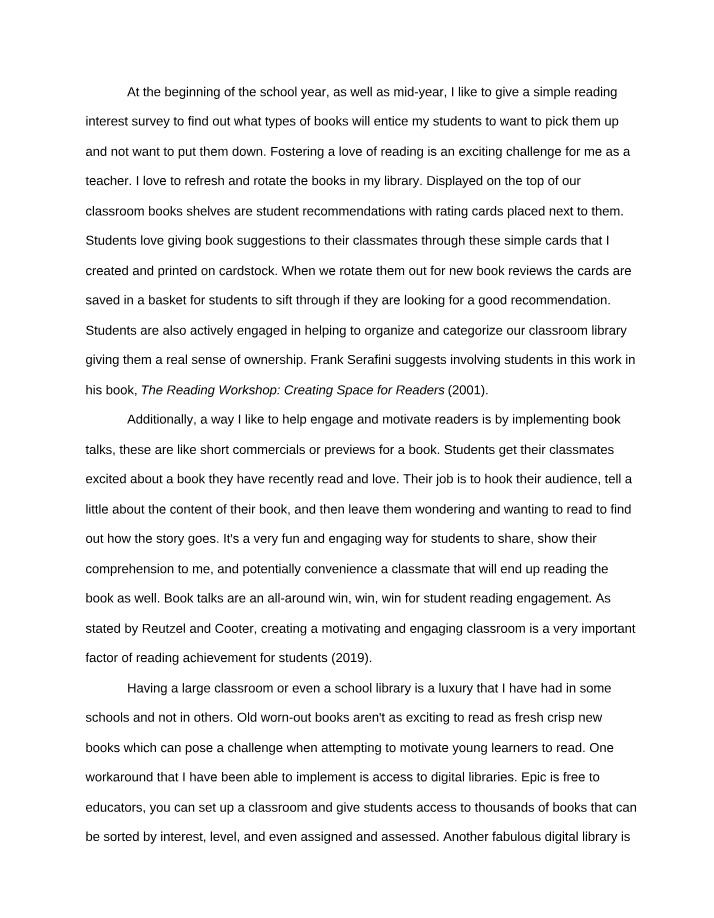 Strategies to Engage and Motivate - Fostering a Love of Reading
