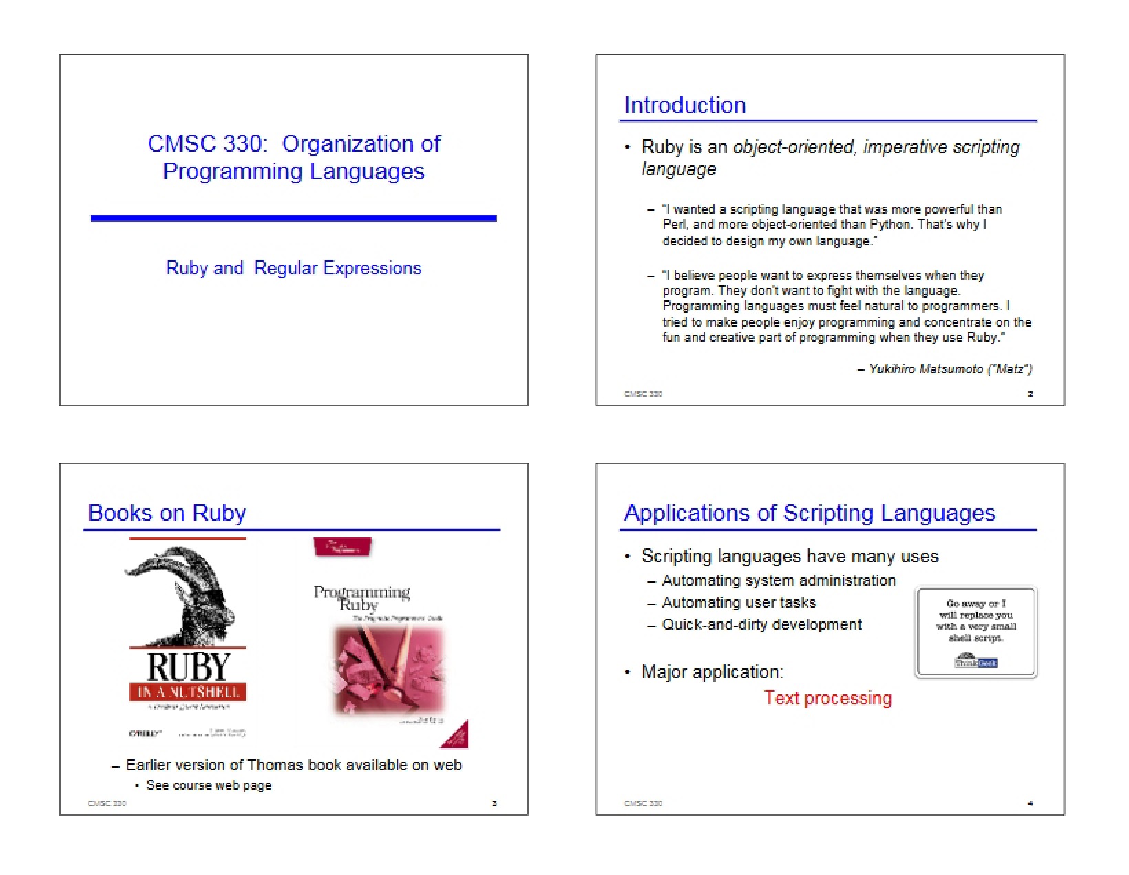 Regular Expressions and Ruby