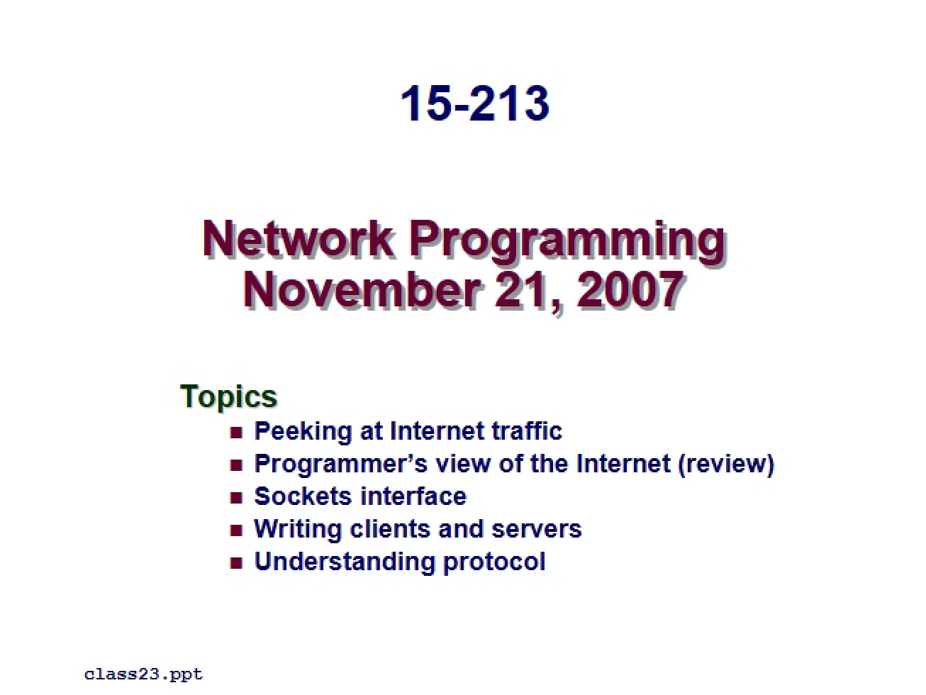 Computer Systems Segment 102913