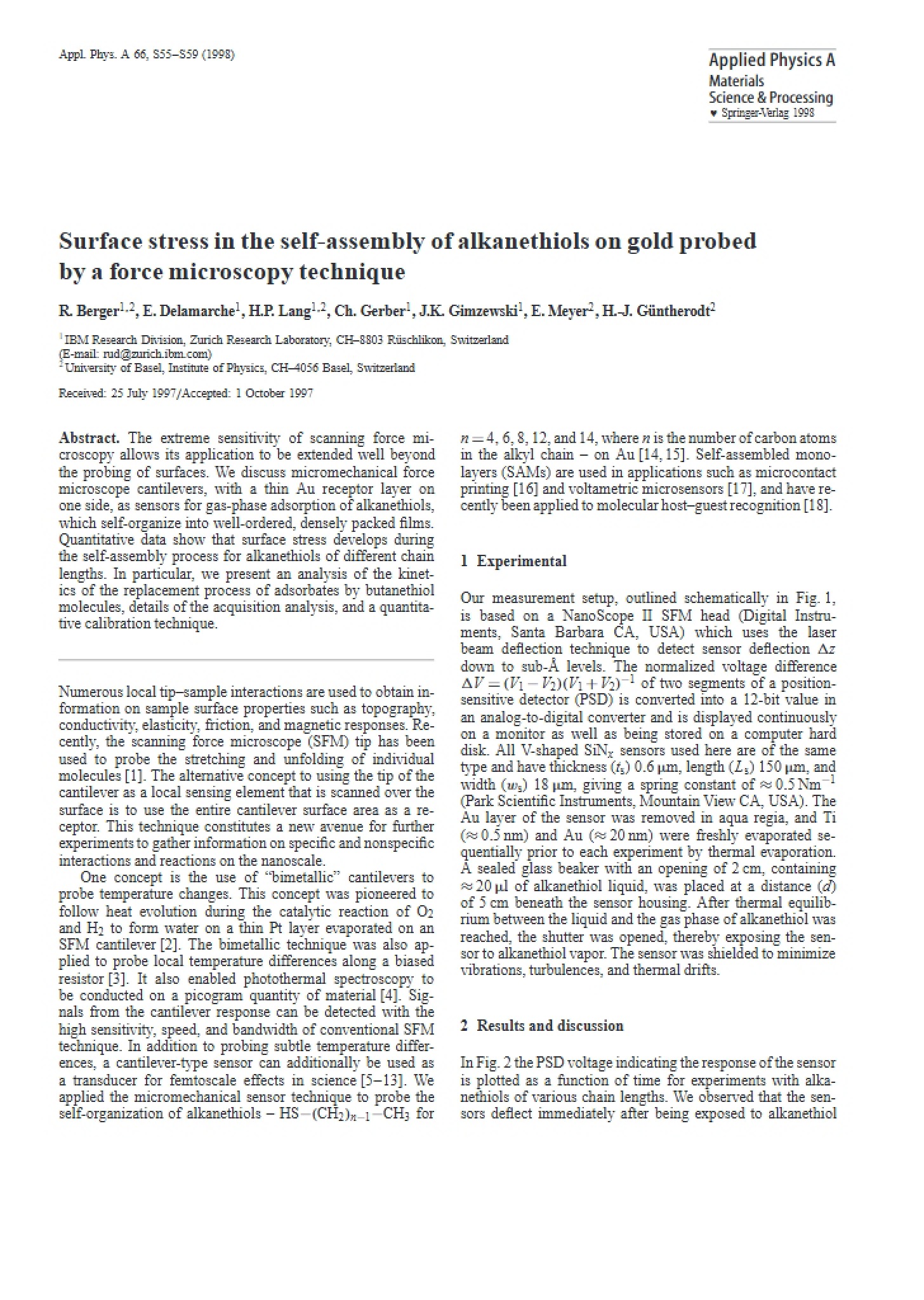 Stress on Surfaces