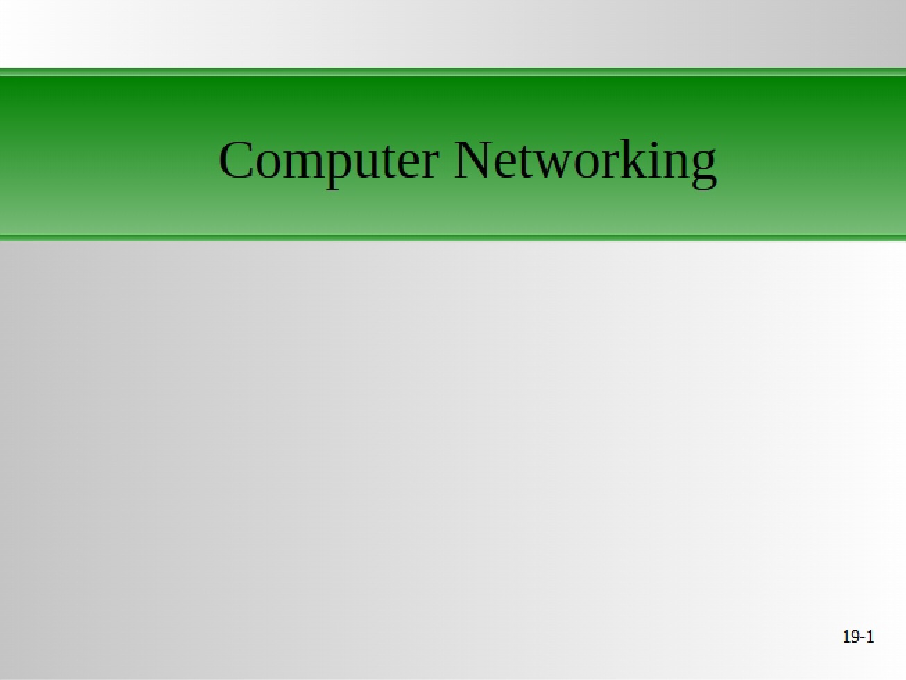 Lecture Notes on the Fundamentals of Computer Networking