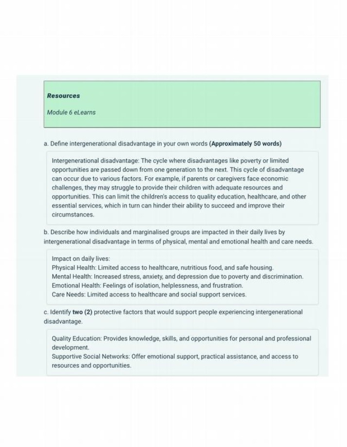 Module 6 Resources for eLearns