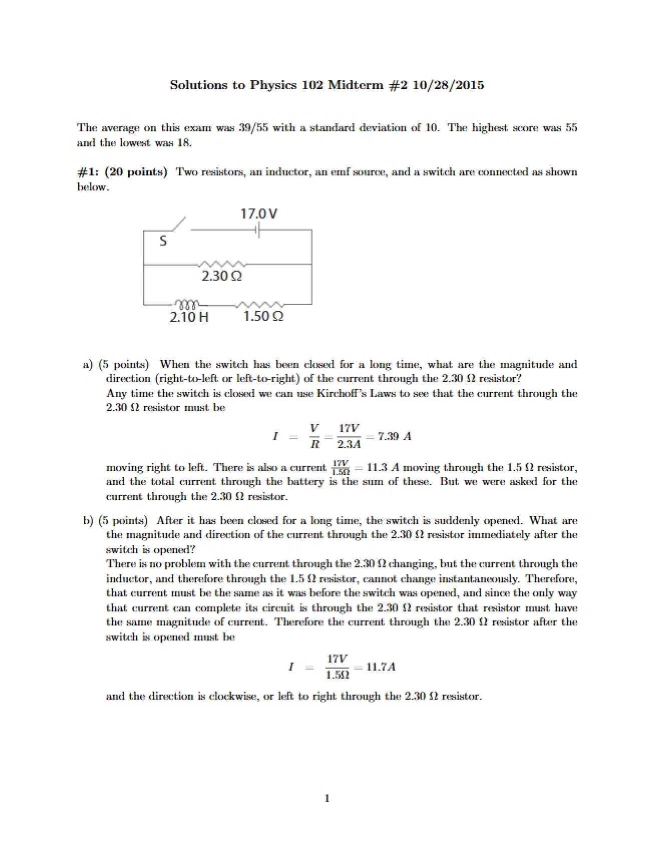 Solution Two Fall 2015