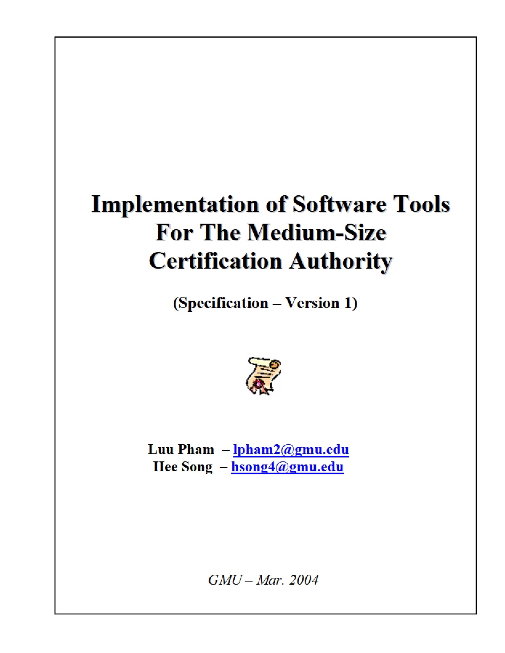 Medium-Size CA Software Tool Implementation