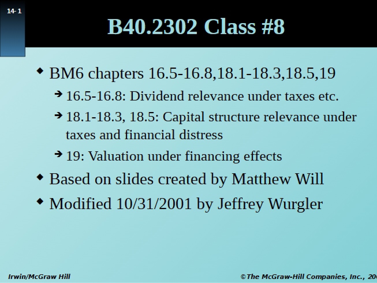 Controversy of Dividends