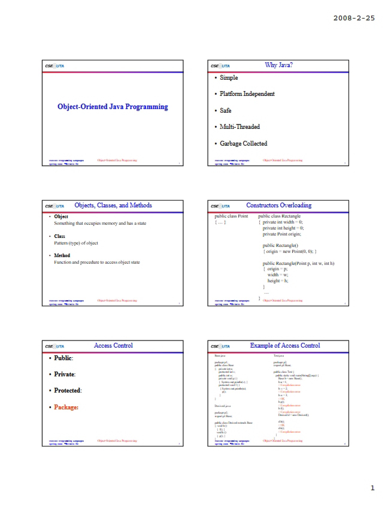 Java Programming Object-Oriented