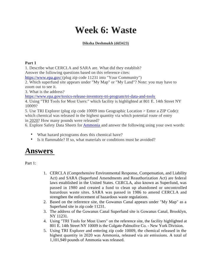 GPH-GU 2153 - Week 6 Waste Assignment