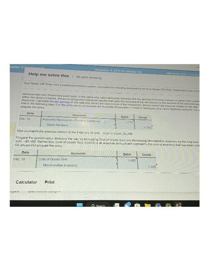 Journalizing Transactions and Calculating Net Amounts - Soul