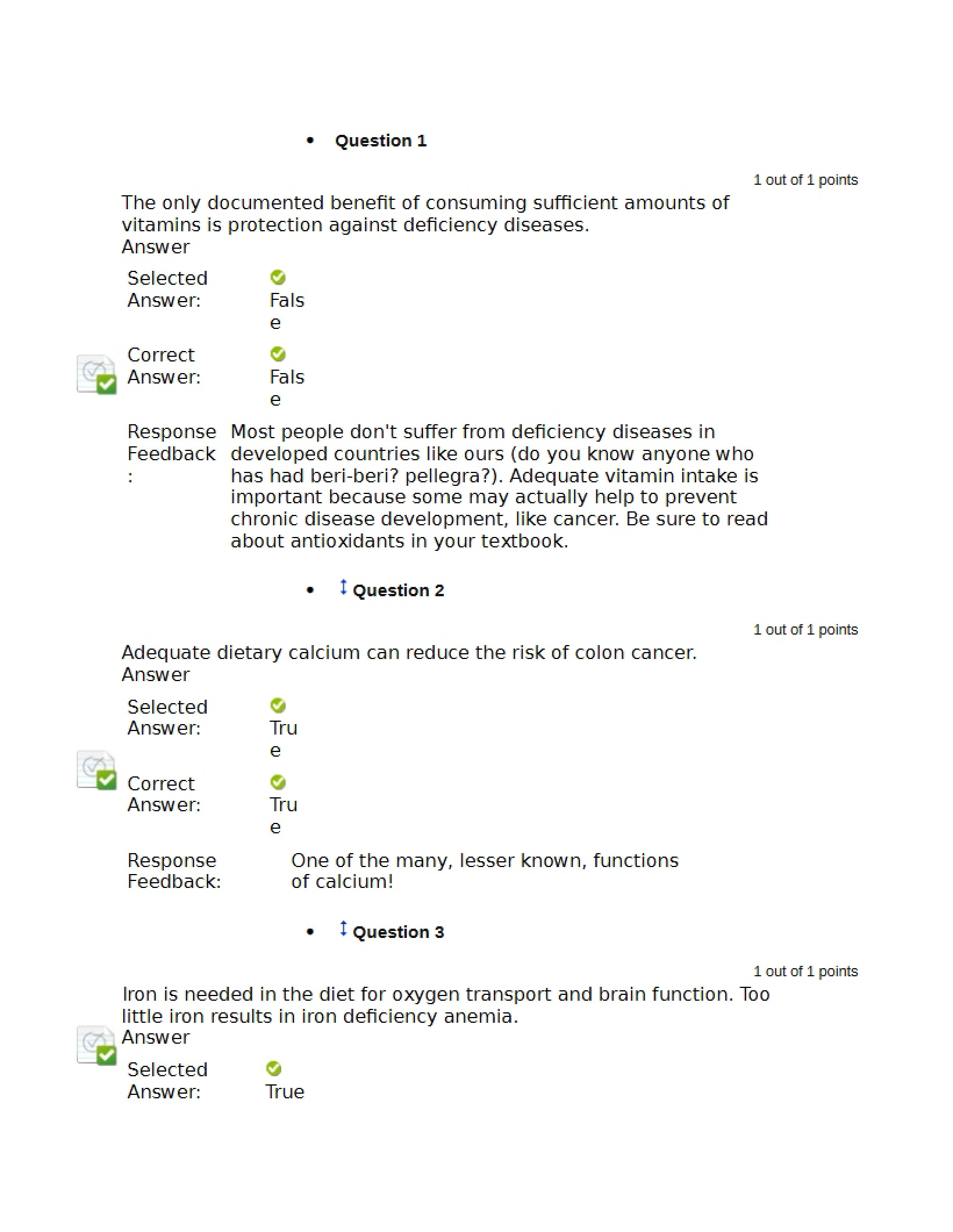 Quiz for Module 4