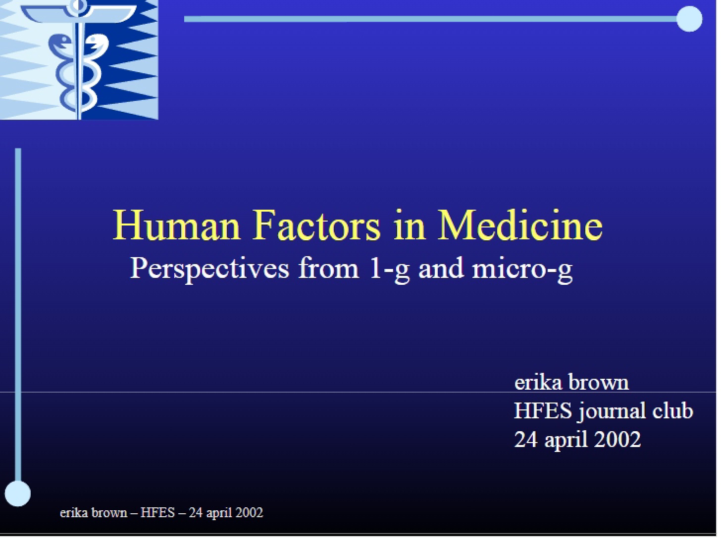 Medicine and Human Factors