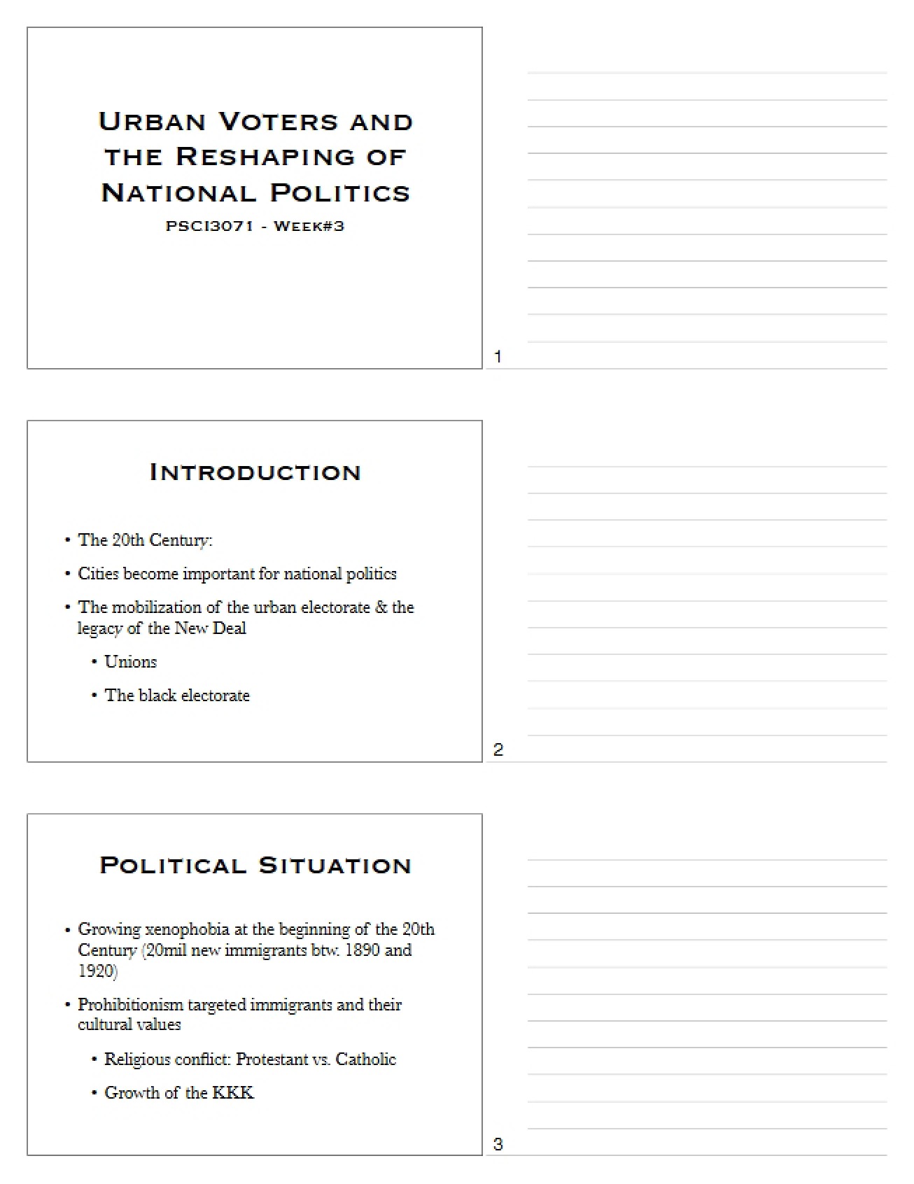 How National Politics are Reshaped by Urban Voters