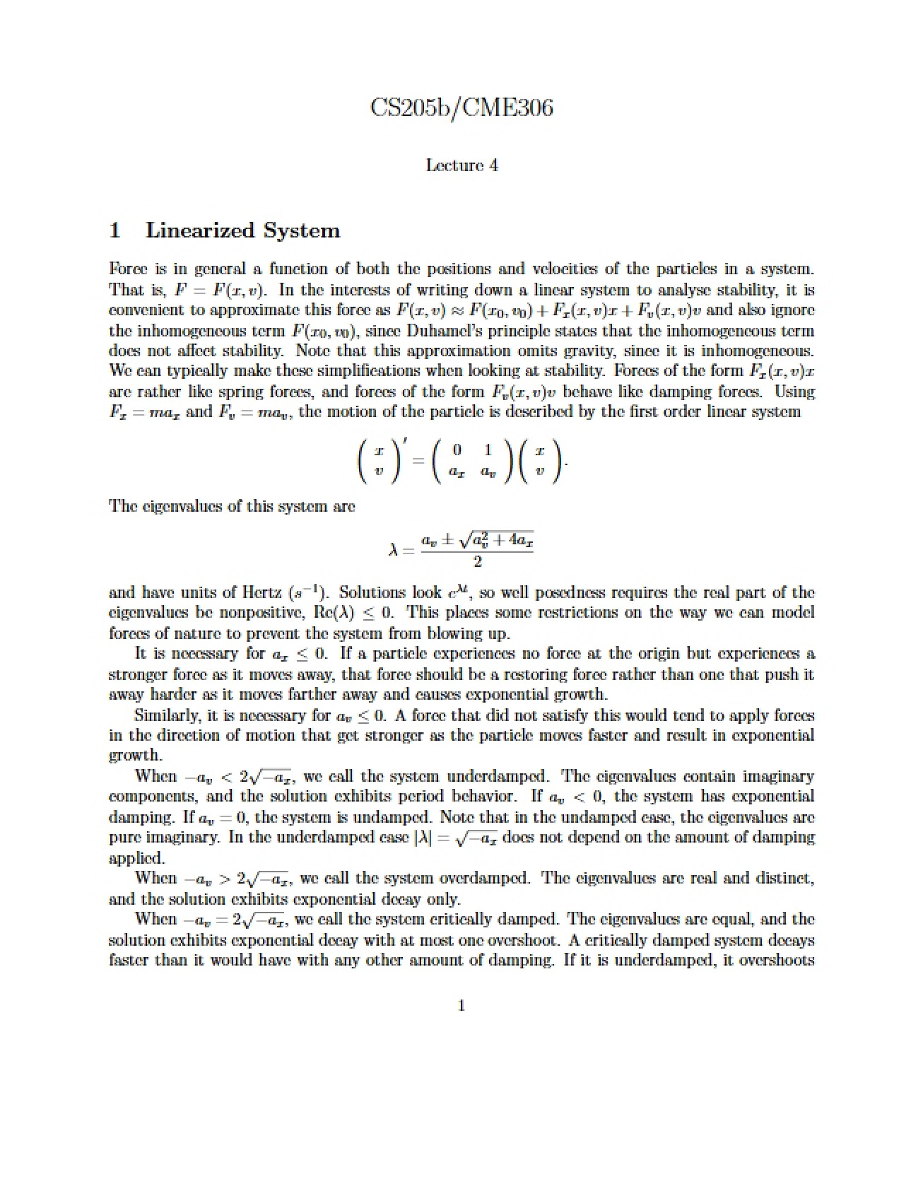 Numerical Solution of Partial Differential Equations Lecture 4