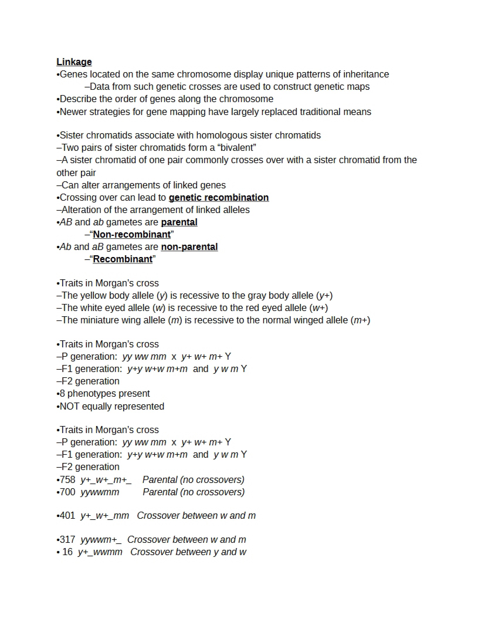 Genetic Linkage