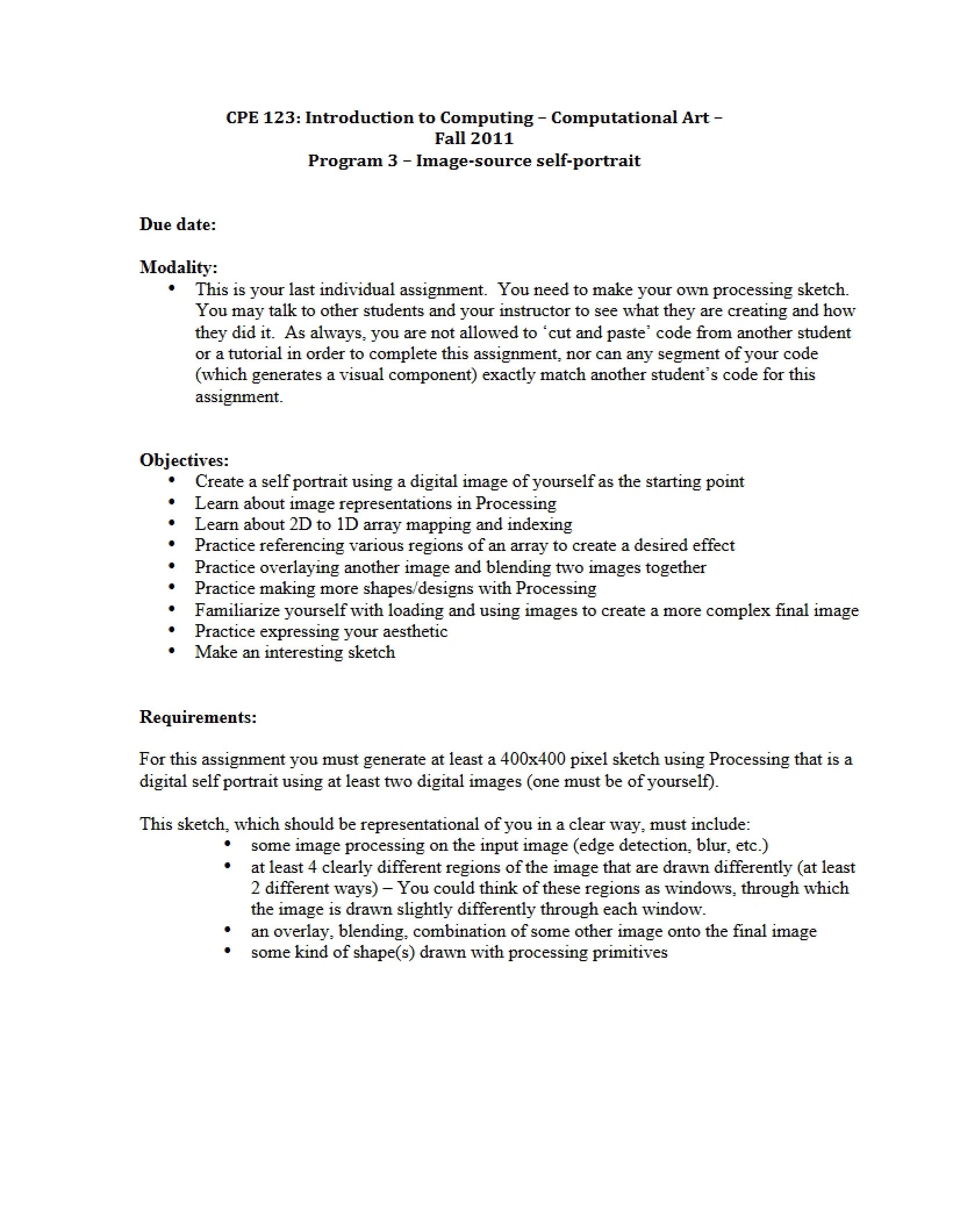 Computing Assignment