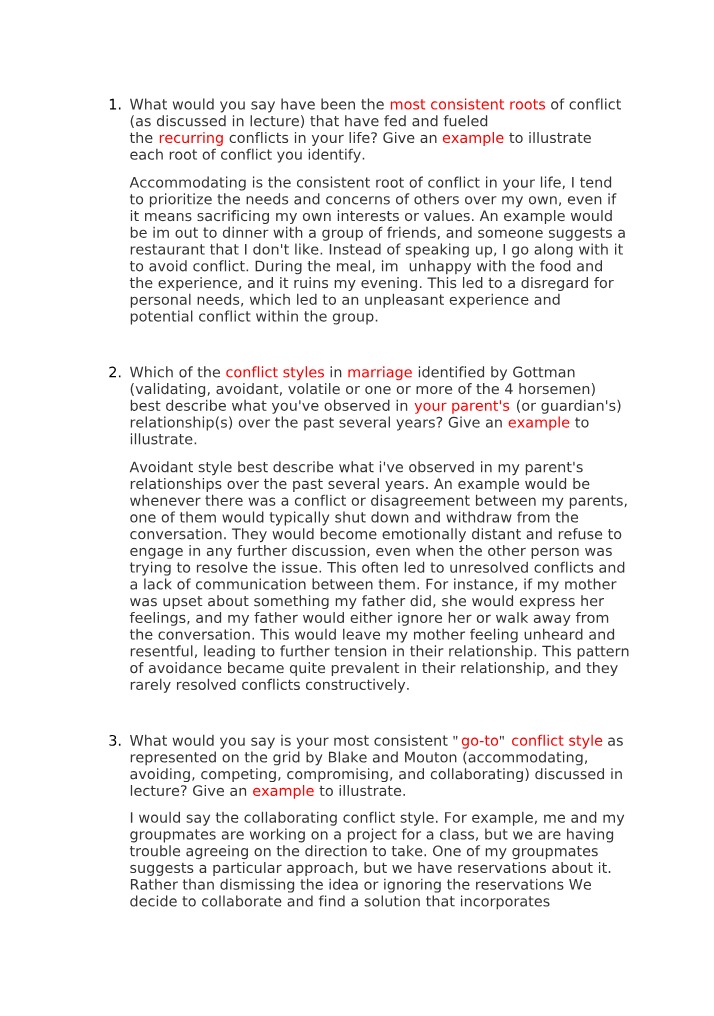 Conflict Styles - Identifying and Addressing