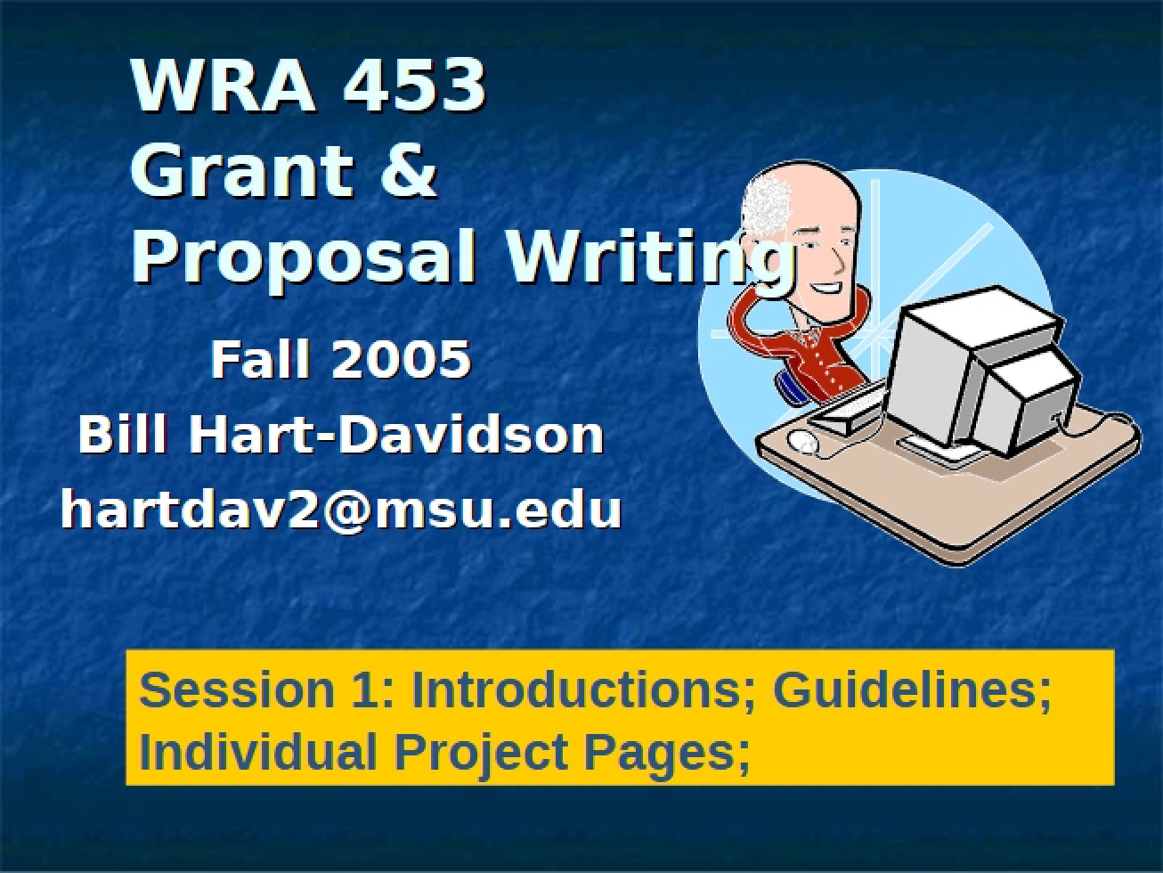 Grant Writing (May 1)
