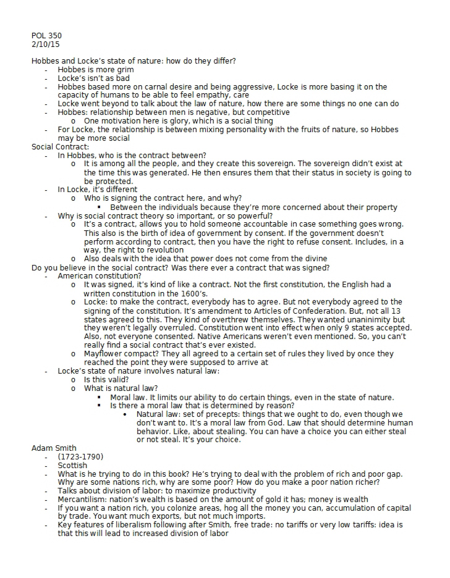 Contract of Society