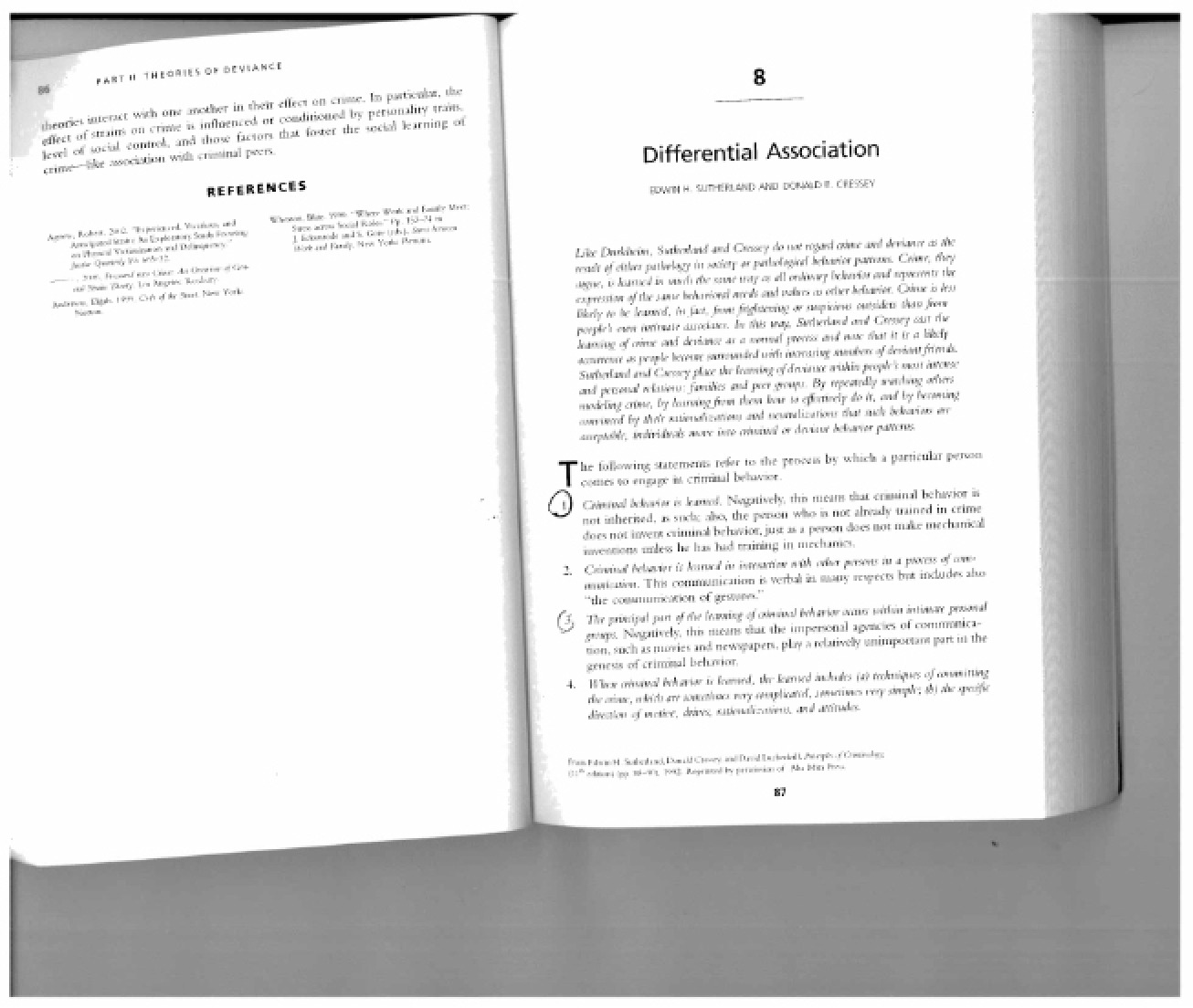 Theory of Differential Association