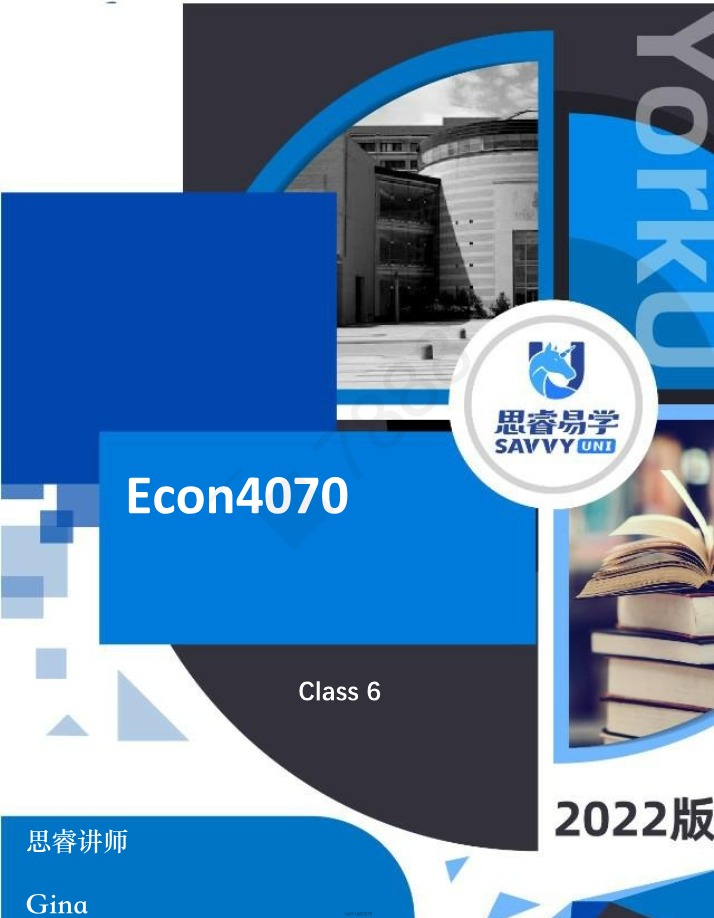 ECON 4140 Class 6 Notes