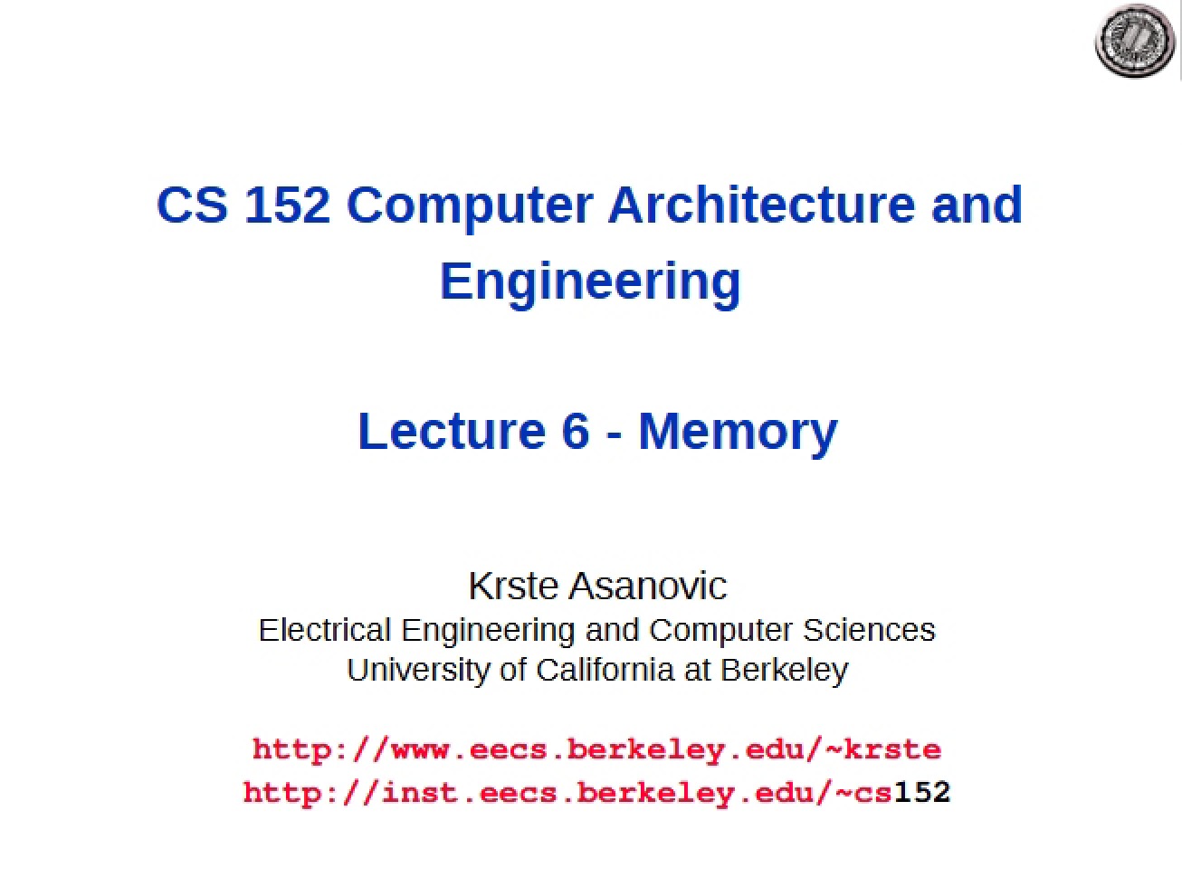 Memory Overview