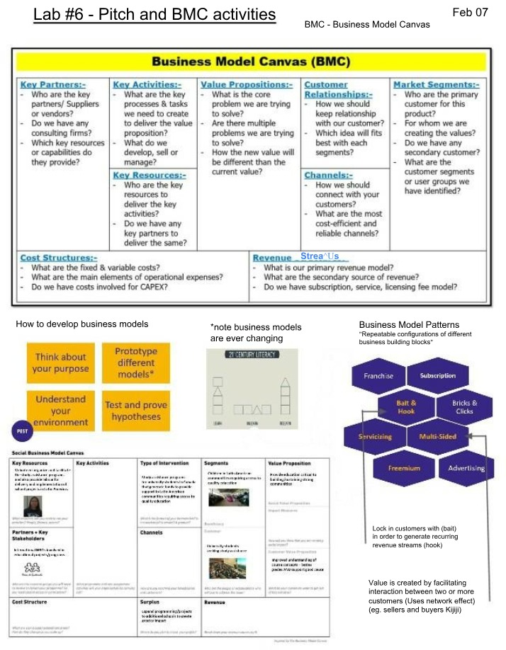 Pitch and BMC Activities - Lab 6