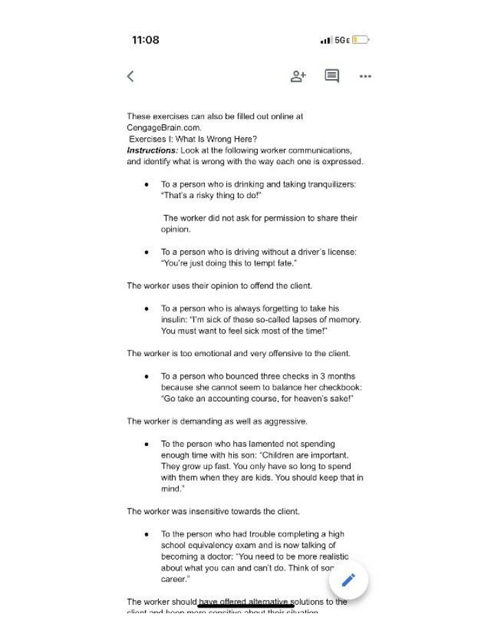 Exercises - What Is Wrong Here