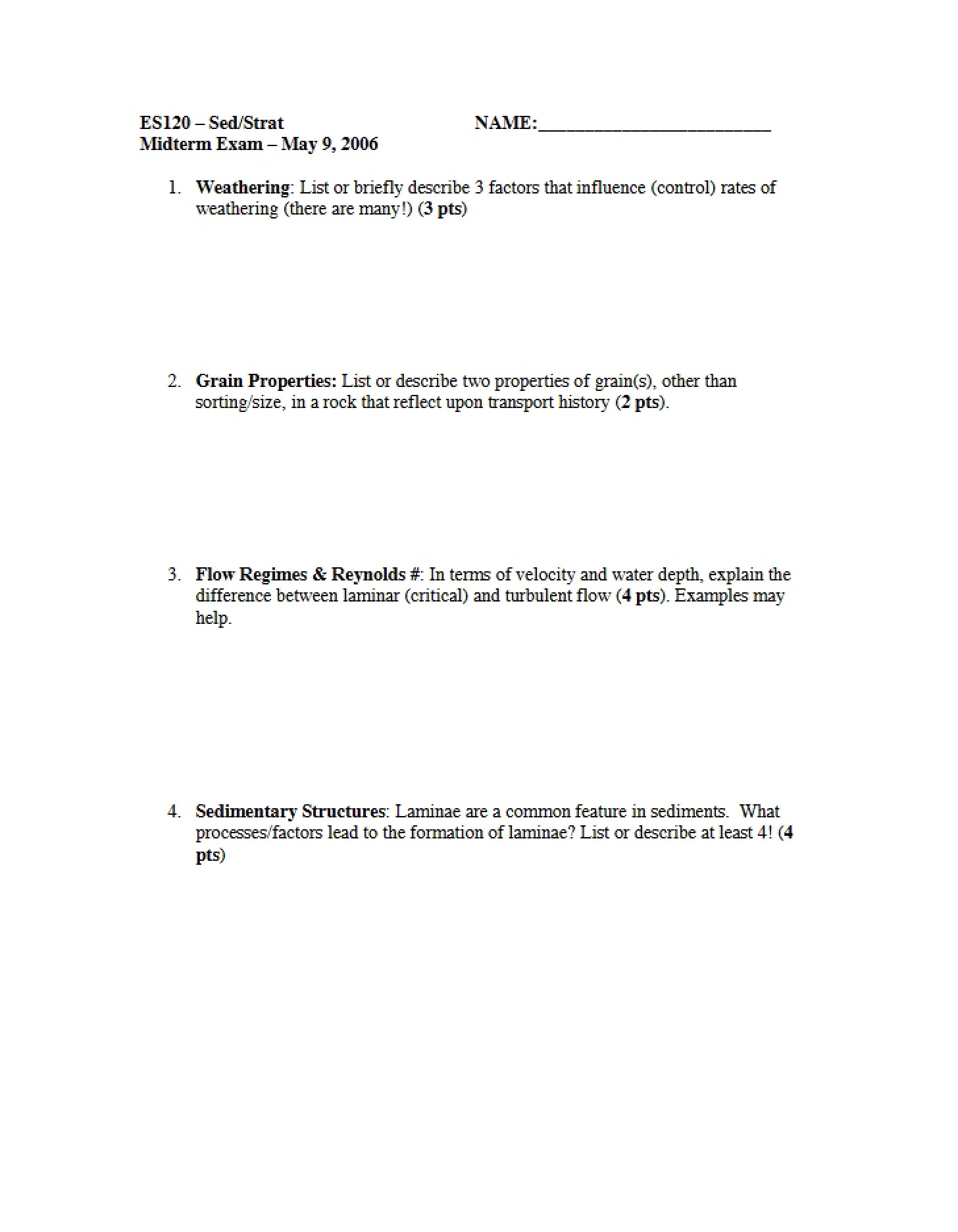 Examination Midterm