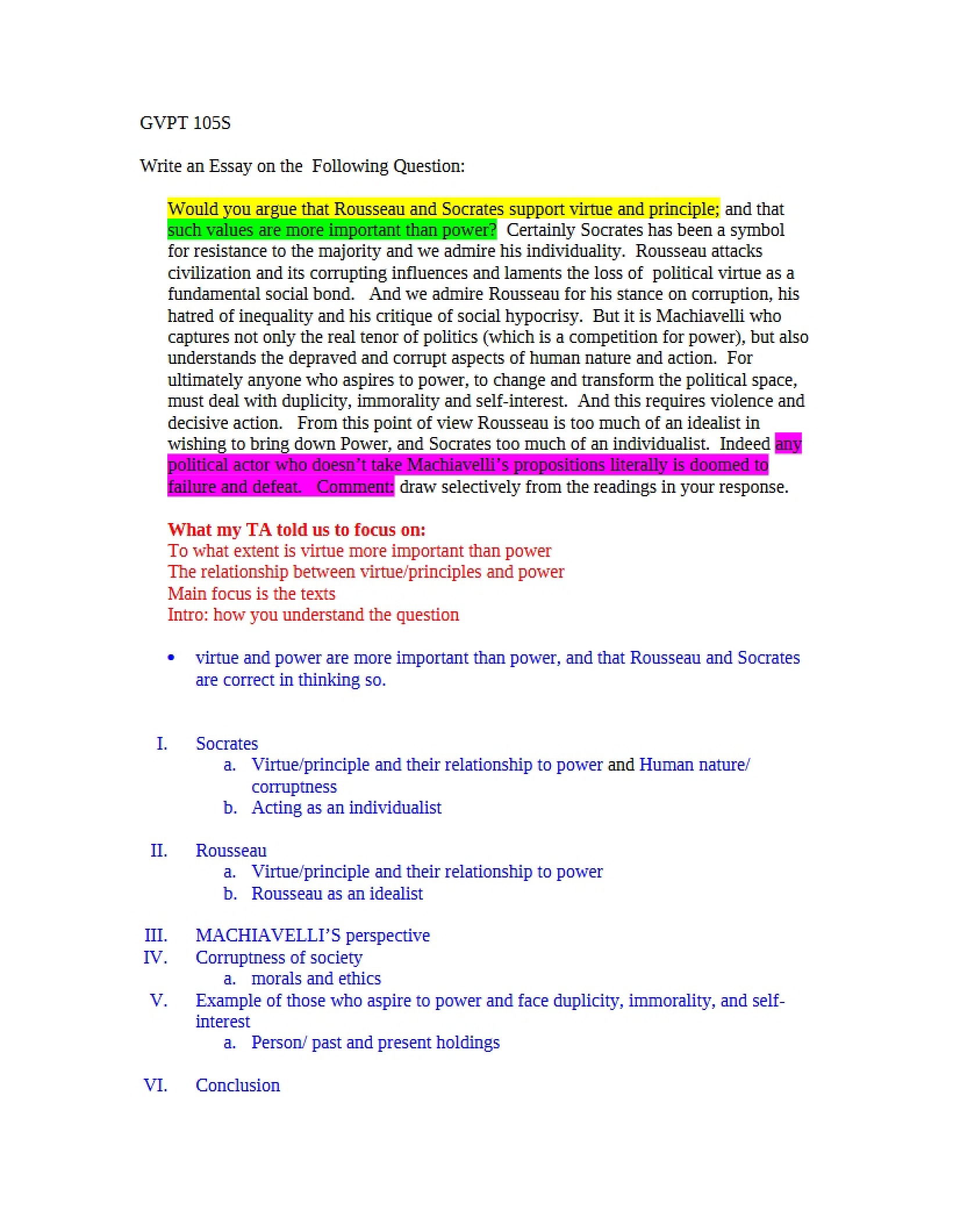 Course Essay