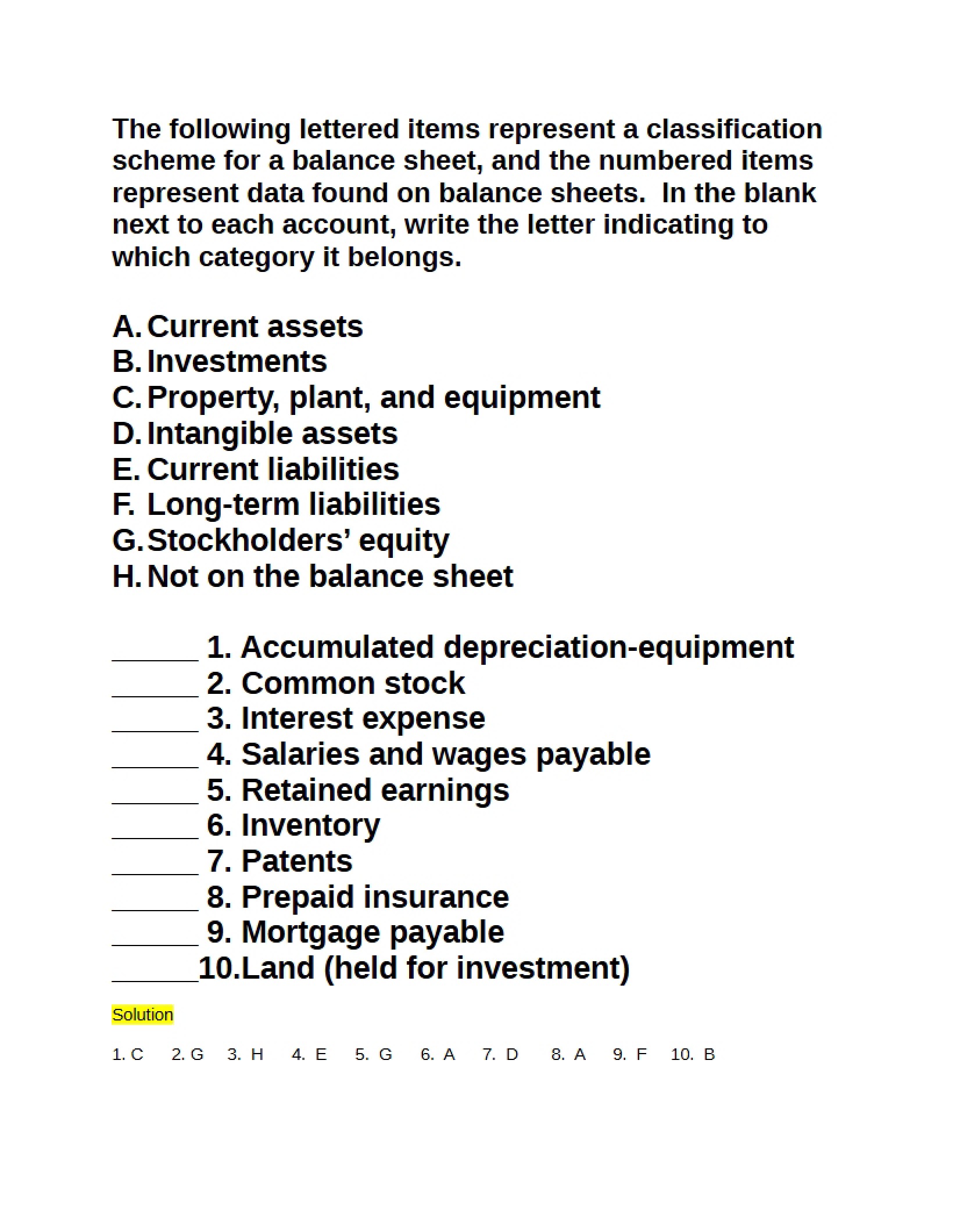 Class Activity for Chapter Two