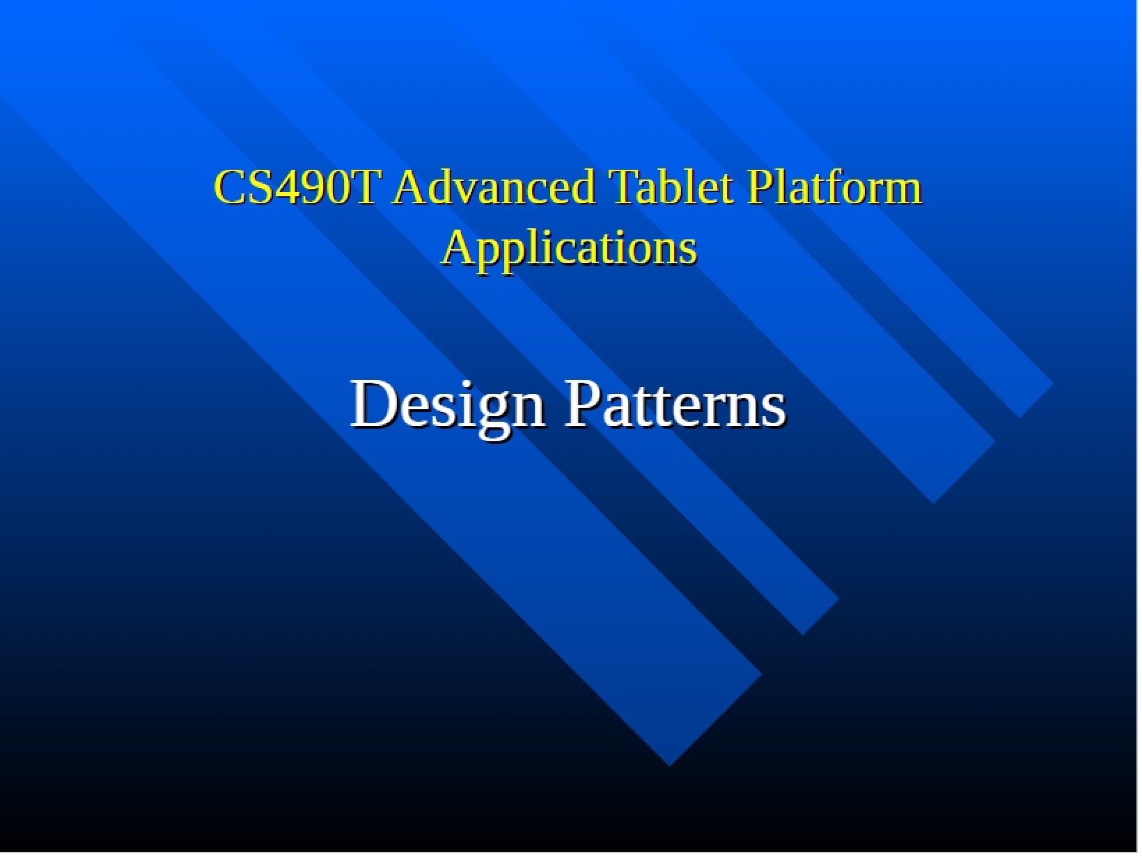 Patterns for Design