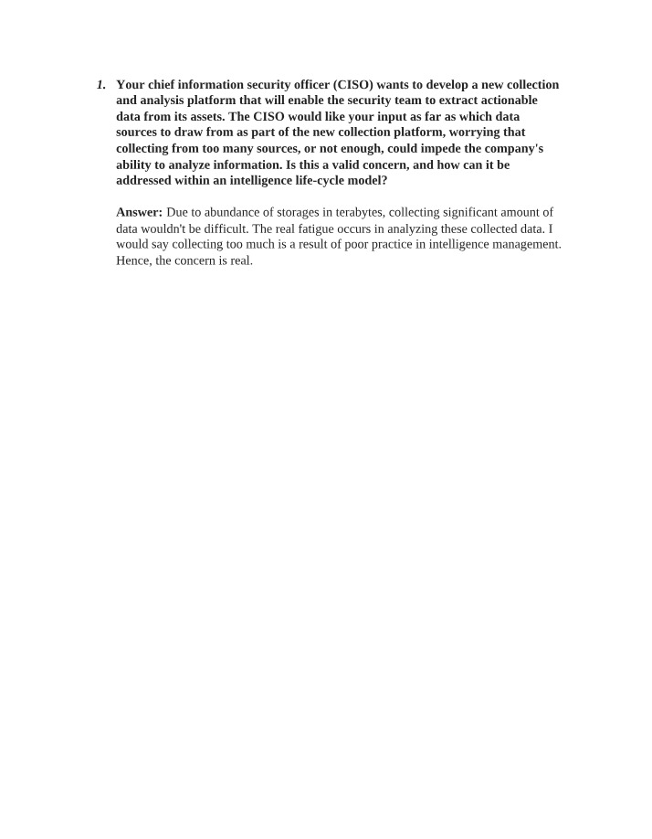 Discussion on the Intelligence Life-Cycle Model