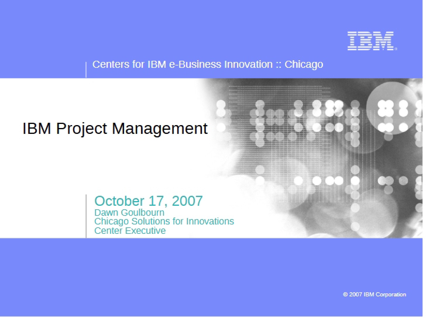 DePaul Presentation on IBM PM