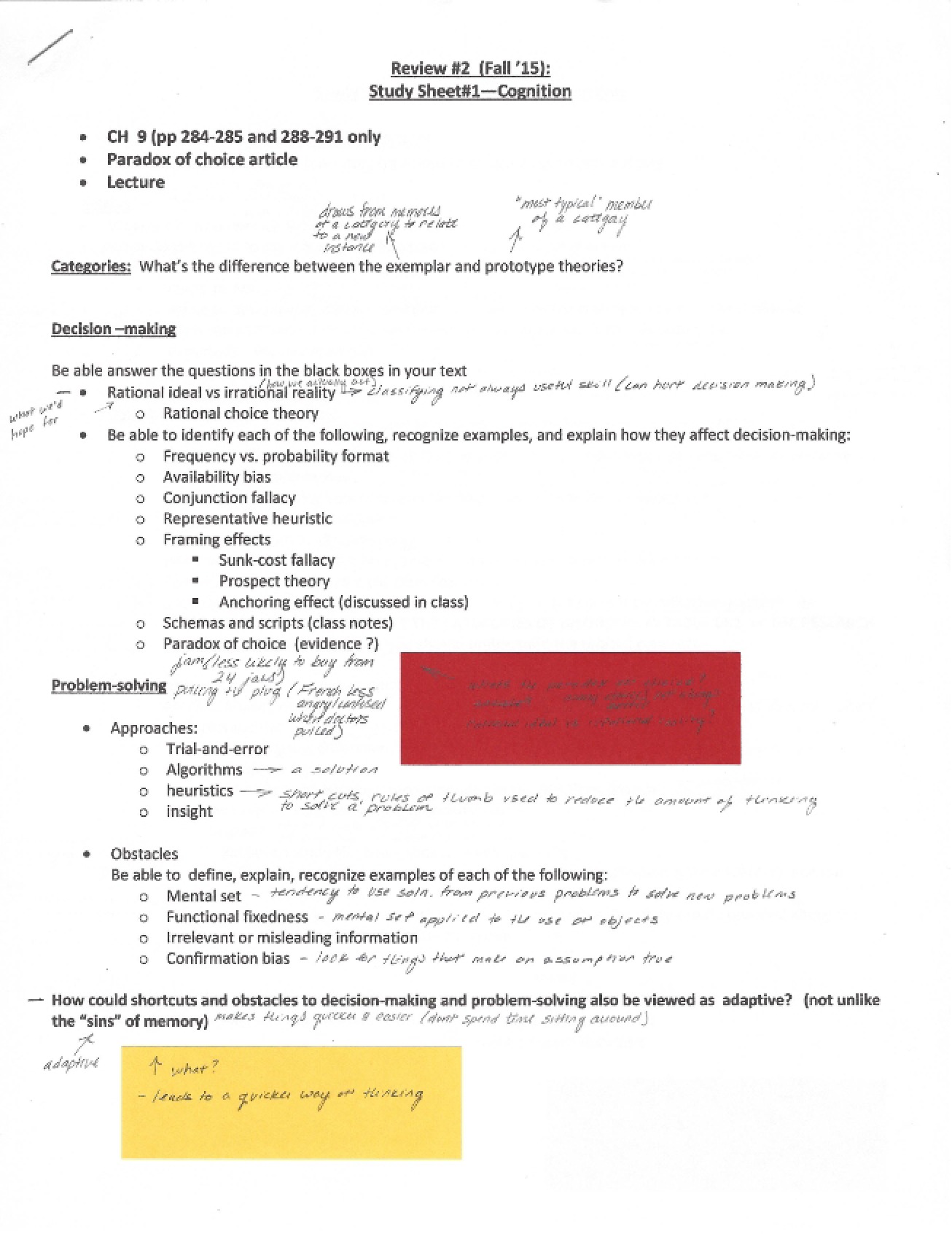Exam Study Guide