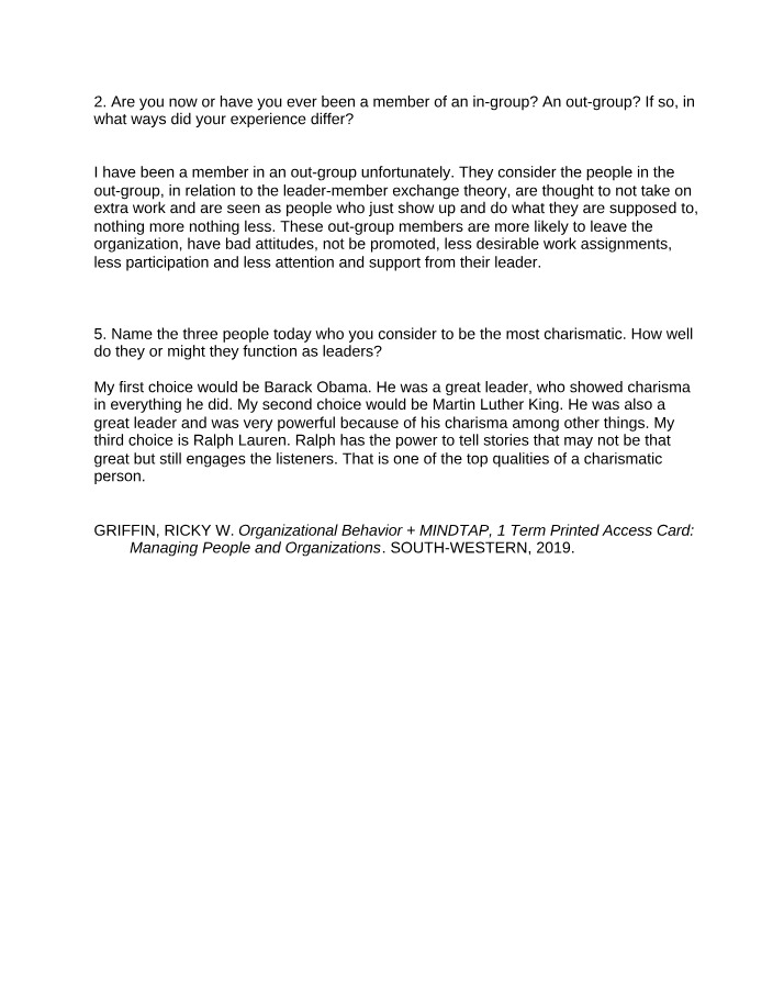 MGMT 1105 - Discussion 12