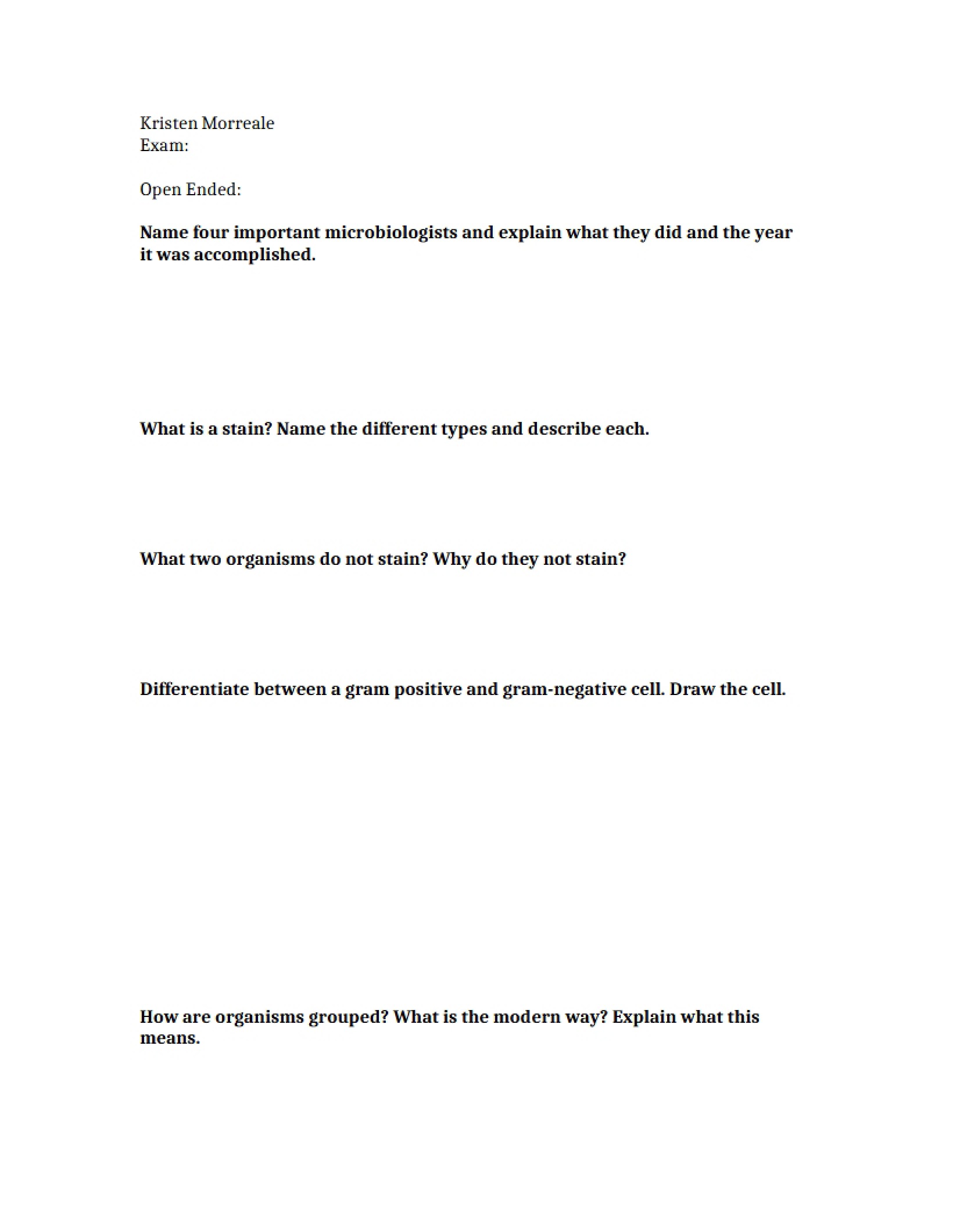 Microbiological Concepts Review Guide